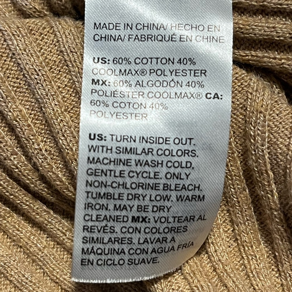 Chico’s Ribbed Tan Sweater - Picture 7 of 7